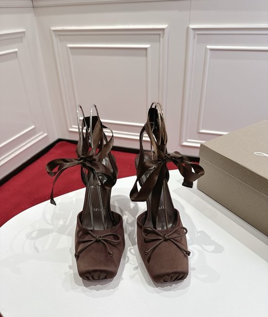 Christian Louboutine Premium Silk Bow Heels Soft Lining Genuine Leather Sole