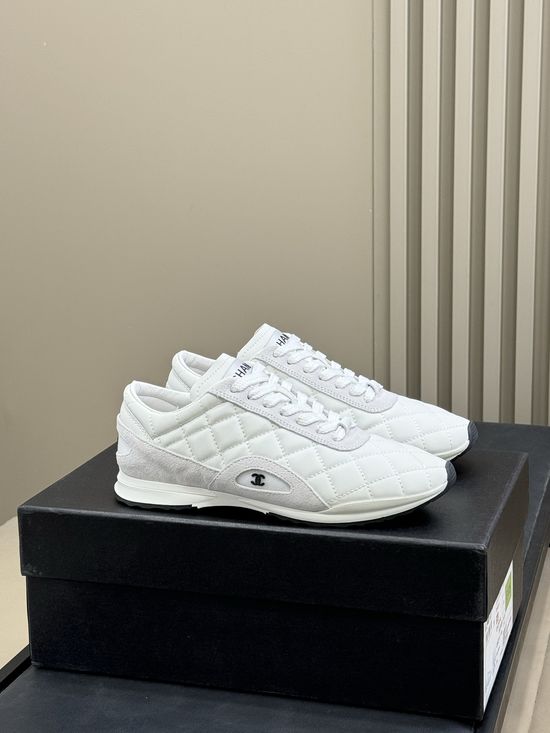 Chanel Classic Quilted Casual Sneakers Soft Comfortable Slim Fit Footwear