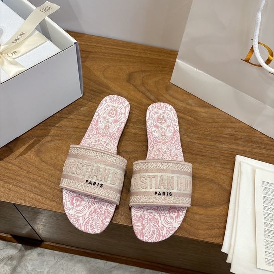 Christian Dior CD Square Toe Sandals with CD Logo and Chunky Heel