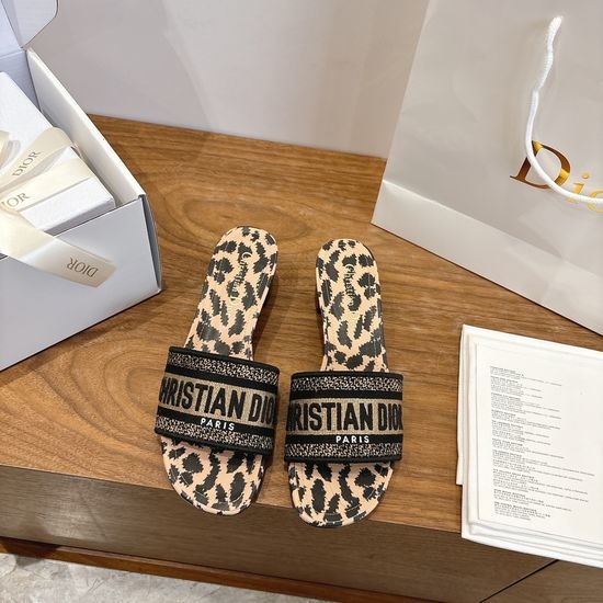 Christian Dior CD Square Toe Sandals with CD Logo and Chunky Heel