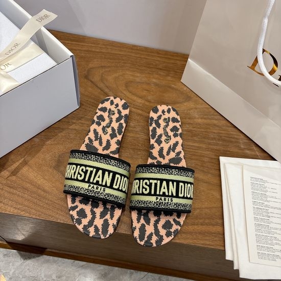 Christian Dior CD Square Toe Sandals with CD Logo and Chunky Heel