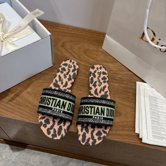 Christian Dior CD Square Toe Sandals with CD Logo and Chunky Heel