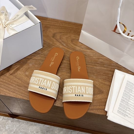 Christian Dior CD Square Toe Sandals with CD Logo and Chunky Heel