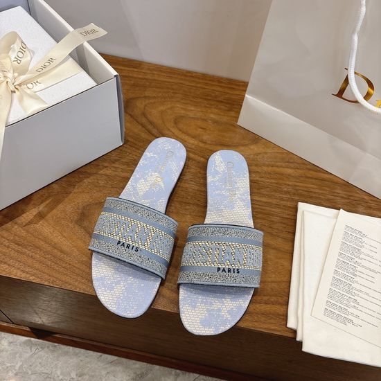 Christian Dior CD Square Toe Sandals with CD Logo and Chunky Heel