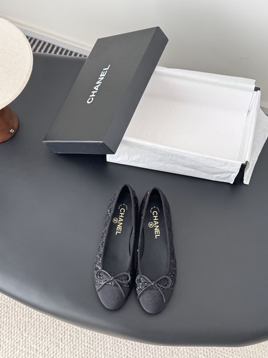 Chanel Timeless Round Toe Ballet Flats Daily Wear Shoes