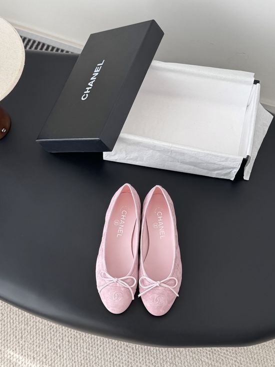 Chanel Classic Elegant Comfortable Flat Ballet Shoes