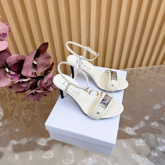 Christian Dior Elegant High-Heeled Mules with Classic Appeal