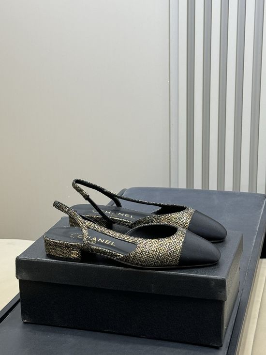 Chanel Slingback High Heels Comfortable Classic Versatile Elegant Design