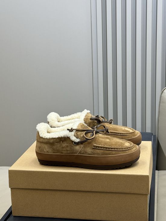 UGG Plush Lined Moccasins Suede Upper Warm Comfortable Anti-slip