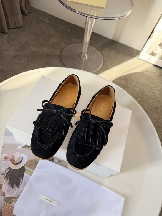 The Row Bow Tassel Slip On Loafers Convertible Comfortable Footwear