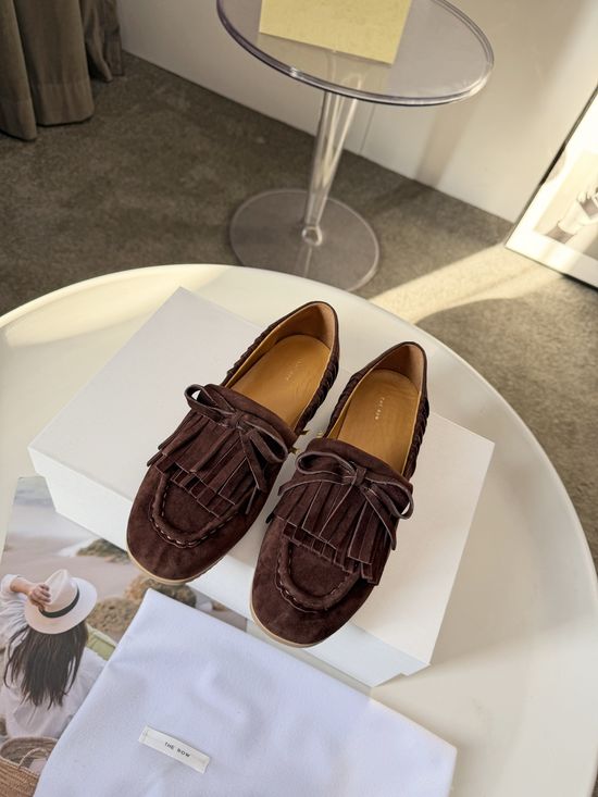 The Row Bow Tassel Slip On Loafers Convertible Comfortable Footwear
