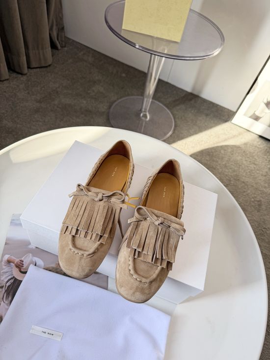 The Row Bow Tassel Slip On Loafers Convertible Comfortable Footwear