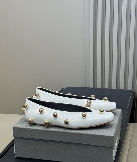 Balenciaga Shiny Patent Leather Square Toe Flat Dress Shoes