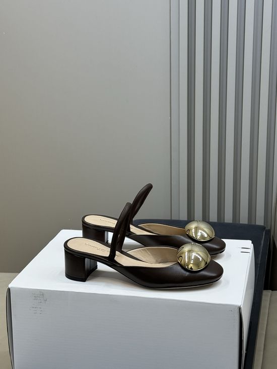 Gianvito Rossi Chunky Heel Pumps with Decorative Metal Accent