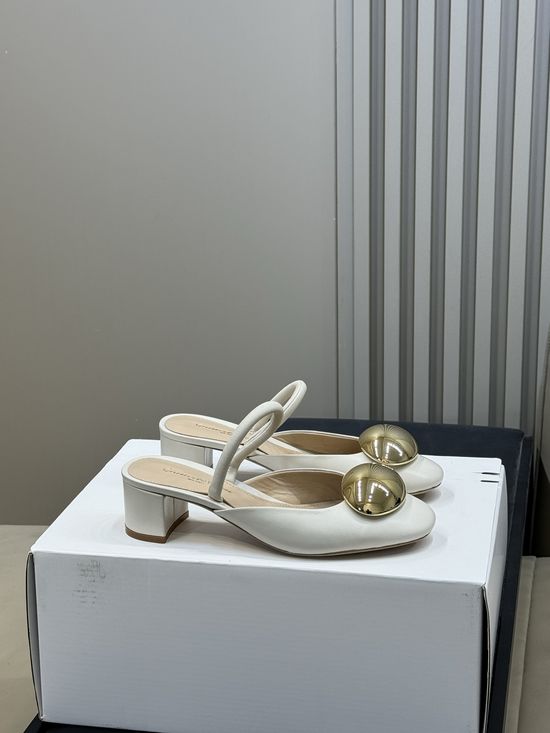 Gianvito Rossi Chunky Heel Pumps with Decorative Metal Accent