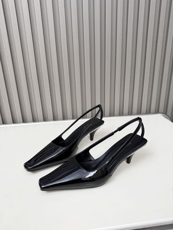Gucci Versatile Sheepskin Kitten Heel Two-Way Dress Shoes