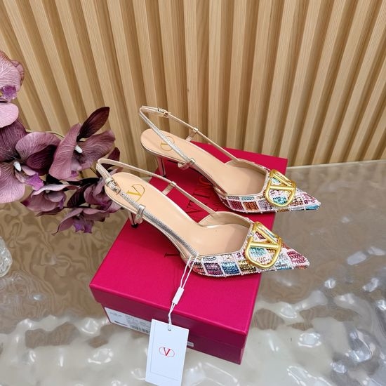 Valentino Glamorous Bling High Heels with Pointed Toe