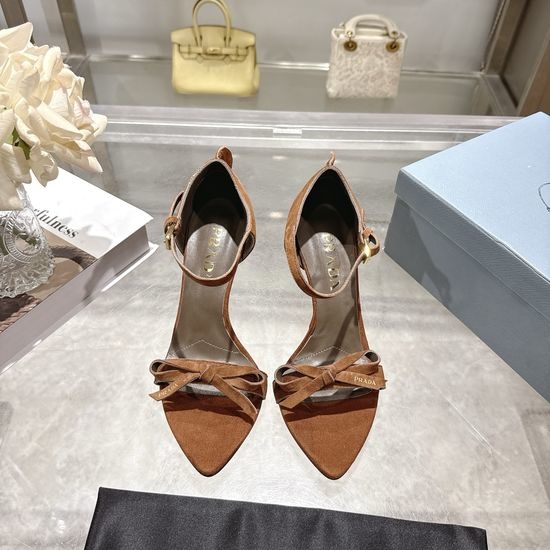 Prada Pointed Toe Vintage High Heel Sandals
