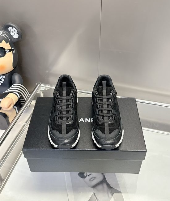 Chanel Casual Platform Sneakers with Iconic Embellished Details