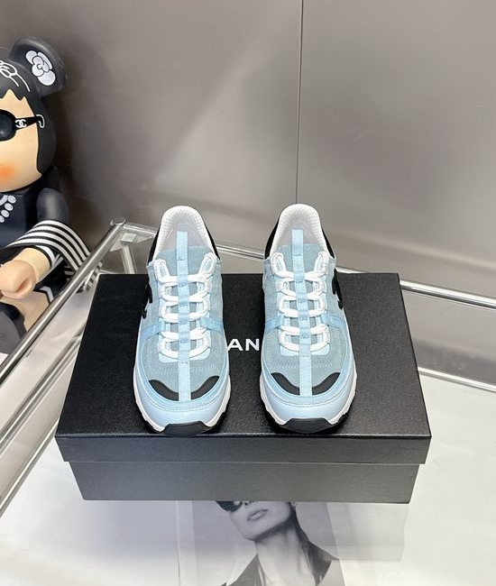 Chanel Casual Platform Sneakers with Iconic Embellished Details