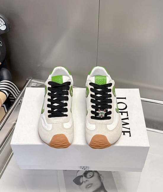 Loewe Soft Asymmetric Toe Wave Sole Comfortable Casual Shoes