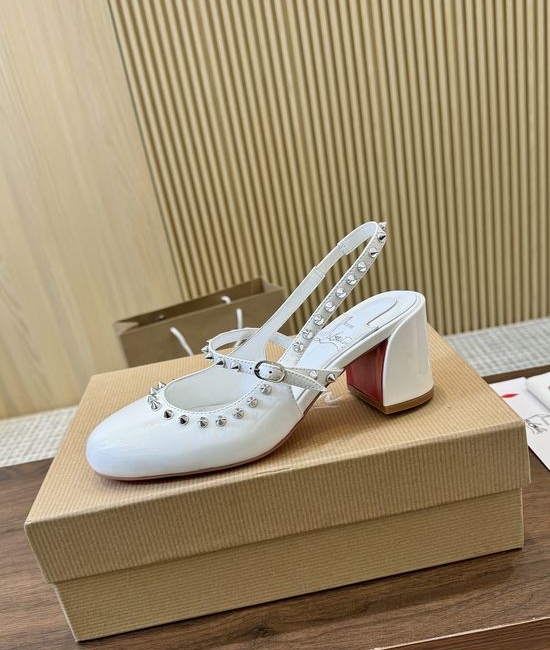 Christian Louboutine Luxury Patent Leather Bling Bling High Heels