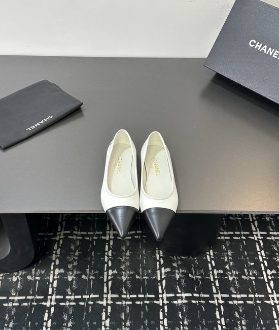 Chanel Premium Leather Footwear with Exquisite Hardware Details