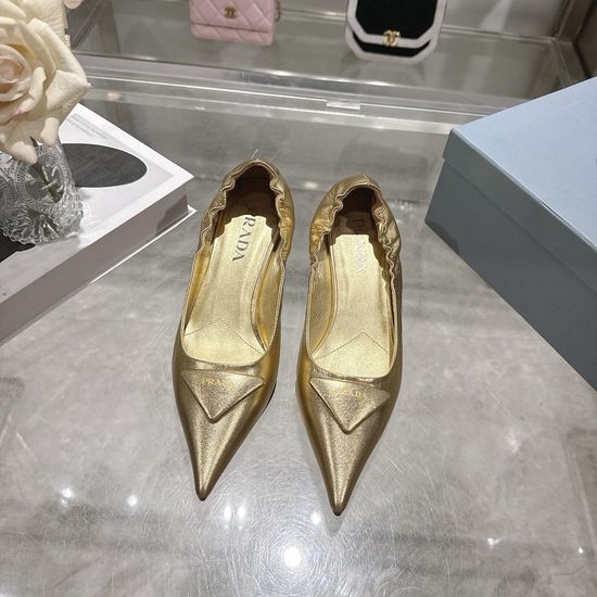 Prada Pointed Toe High Heel Dress Shoes with Buckle