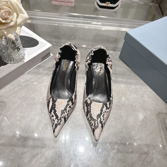 Prada Pointed Toe High Heel Dress Shoes with Buckle