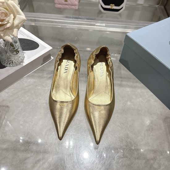 Prada Pointed Toe High Heel Dress Shoes with Buckle