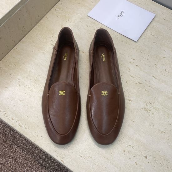 Celine Custom Flat Jelly Color Loafers with Letter Logo