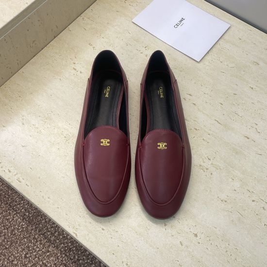 Celine Custom Flat Jelly Color Loafers with Letter Logo