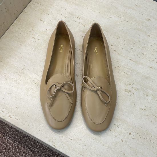 Celine Custom Flat Loafers with Tassel Bow and Color Block