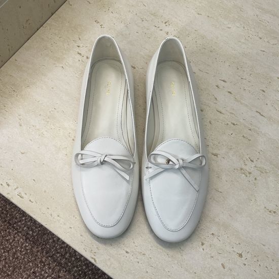 Celine Custom Flat Loafers with Tassel Bow and Color Block