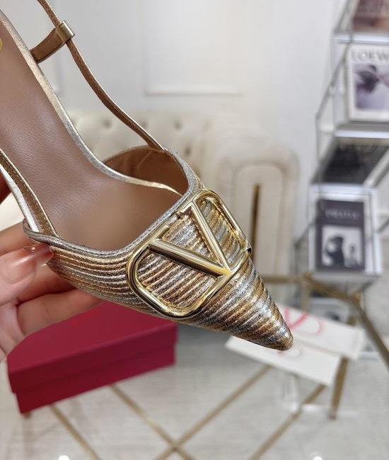 Valentino Premium Crafted Rhinestone Buckle Comfy Formal Shoes