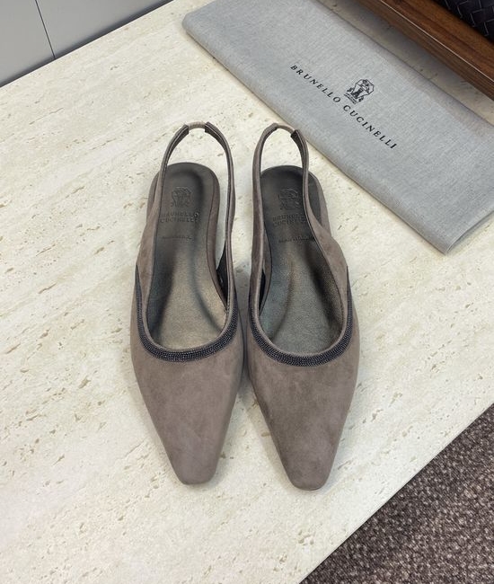 Brunello Cucinelli Beaded Square Toe Color Block Slingback Sandals