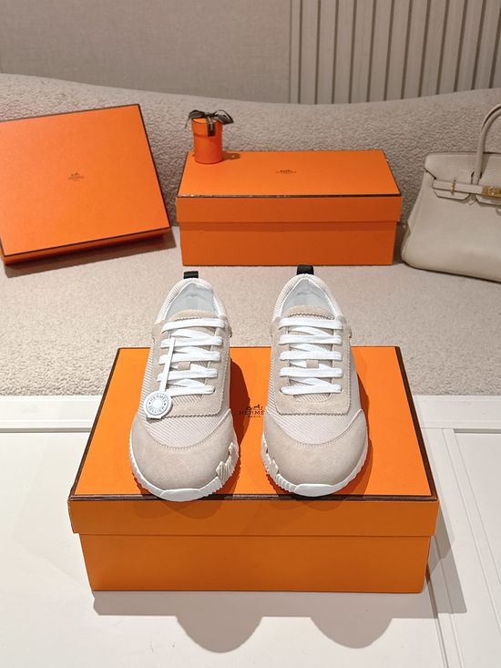 Hermes Chunky Casual Sneakers Soft Sole Breathable Lightweight Daily Footwear