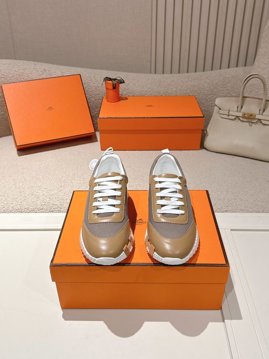 Hermes Chunky Casual Sneakers Soft Sole Breathable Lightweight Daily Footwear