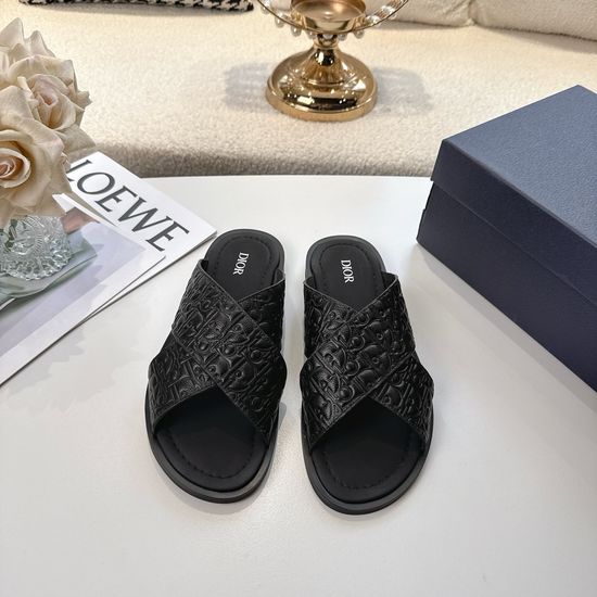 Christian Dior Crossover Strap Casual Comfort Sandals Non Slip Sole