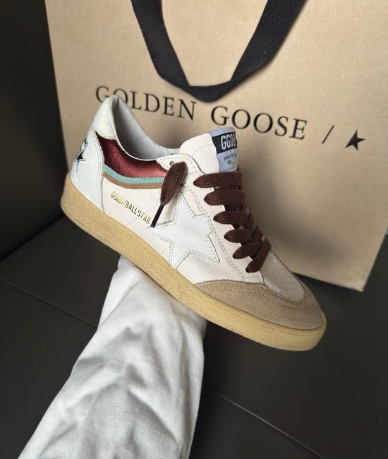 Golden Goose GGDB Casual Sneakers White Heel White Star Design