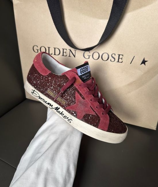 Golden Goose GGDB Burgundy Premium Durable Casual Daily Non-slip Walking Sneakers
