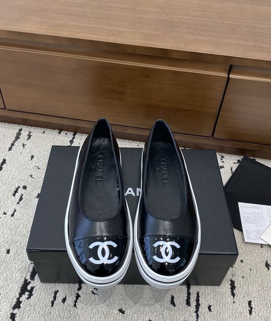 Chanel Classic Flat Soft Leather Shoes Comfortable Daily Wear