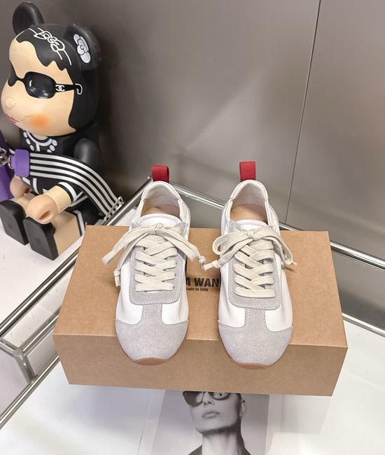 Alexander Wang Genuine Leather Suede Stitched Retro Casual Sneakers