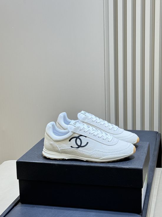 Chanel Classic Low-top Lace-up Sneakers With Comfortable Insole