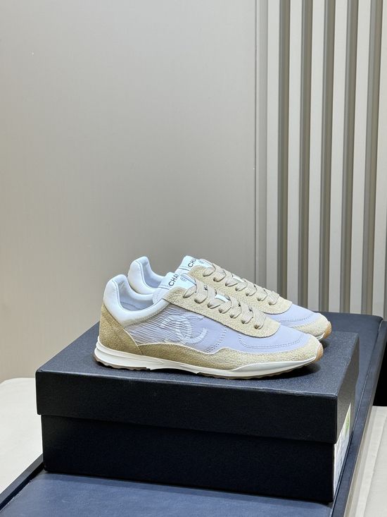 Chanel Classic Low-top Lace-up Sneakers With Comfortable Insole