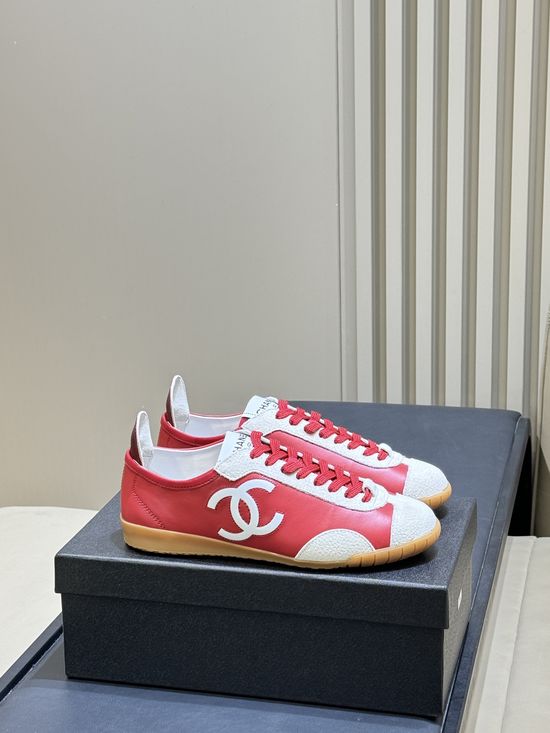 Chanel Vintage Embroidered Casual Training Shoes With Cushioned Sole