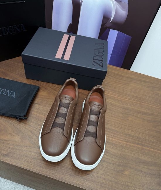 Zegna Luxury Casual Shoes with Upgraded Cushioned Lightweight Sole