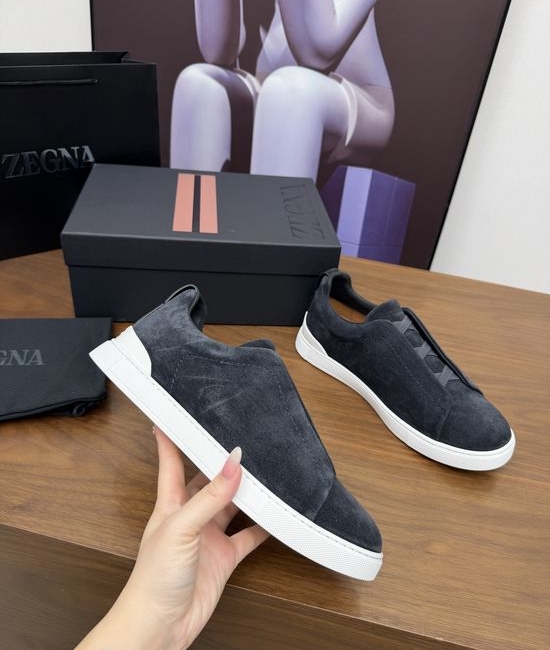 Zegna Luxury Casual Shoes with Upgraded Cushioned Lightweight Sole