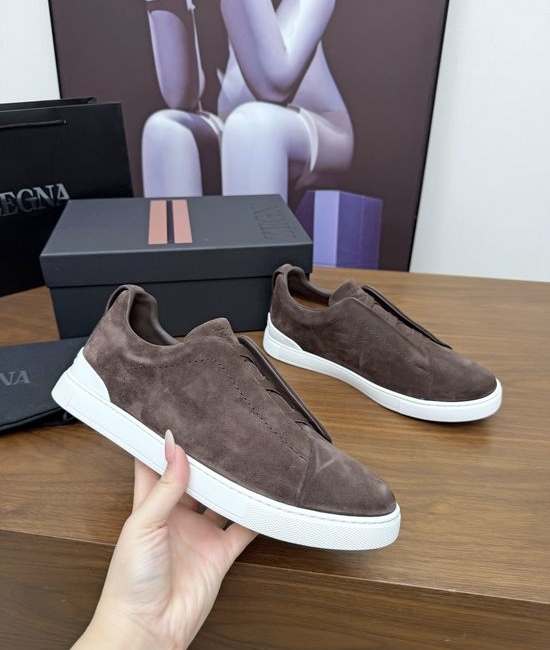 Zegna Luxury Casual Shoes with Upgraded Cushioned Lightweight Sole