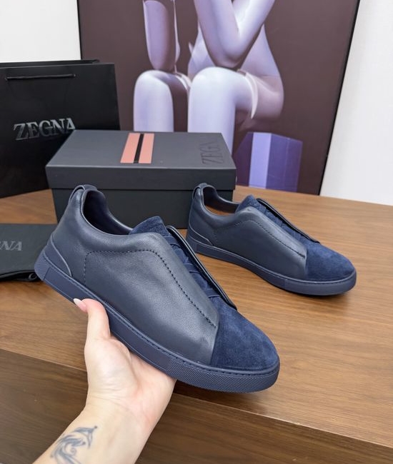 Zegna Luxury Casual Shoes with Upgraded Cushioned Lightweight Sole